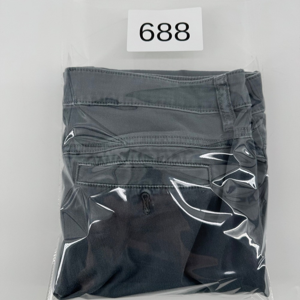 prAna Button‎ Fly Pant Womens 6 Gray Skinny Mid Rise Stretch Hiking Ankle Pants - Picture 9 of 9